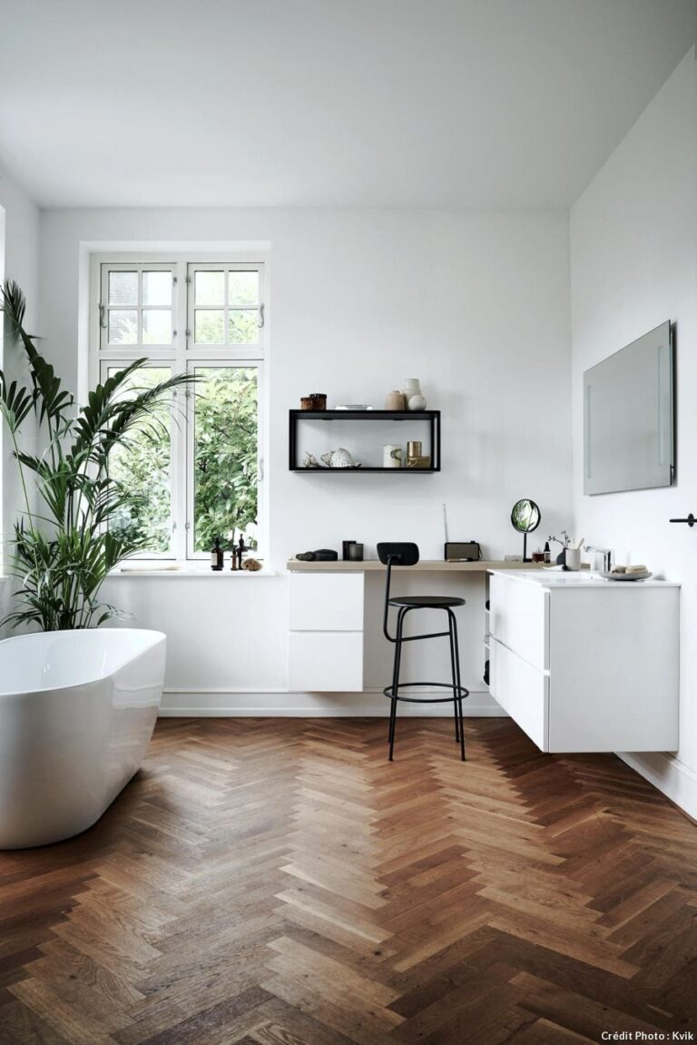 Parquet pièce humide